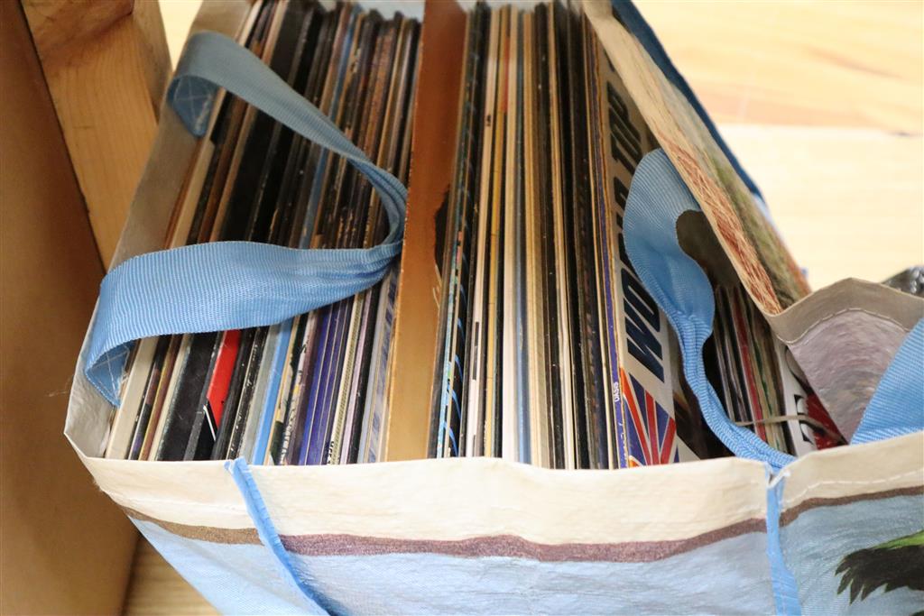 A collection of 1970s/80s LPs